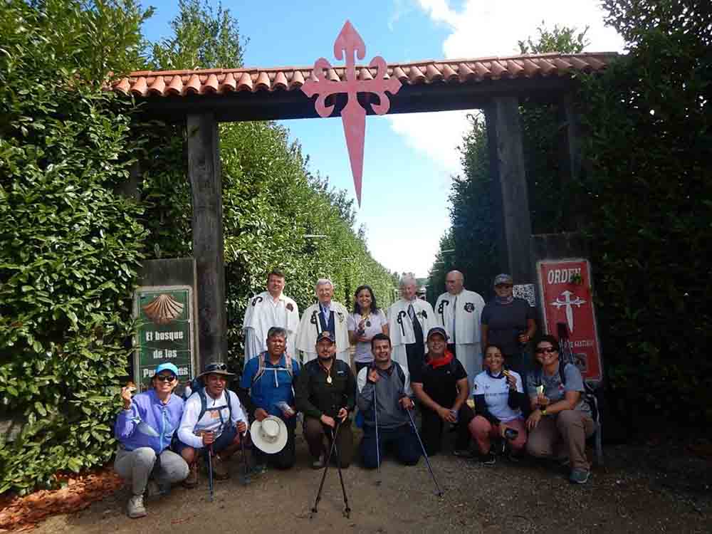 Delegación de Querétaro durante actividades del Camino de Santiago