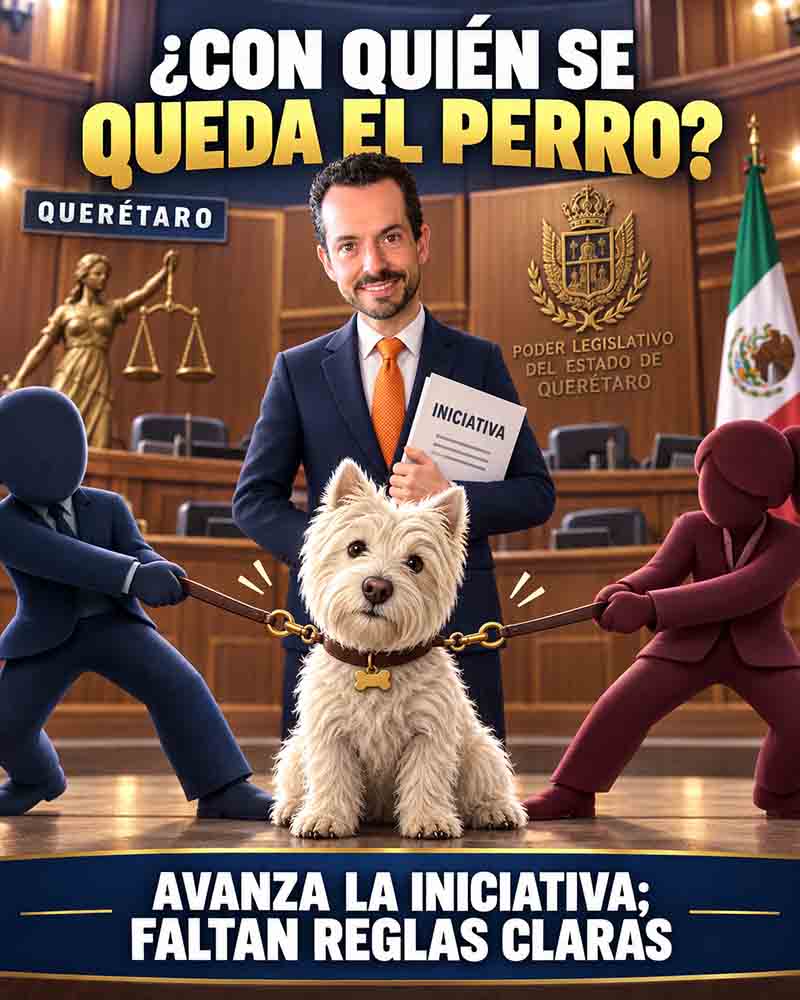 Cartel editorial sobre la iniciativa de custodia de animales de compañía