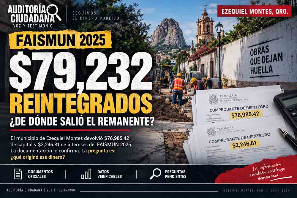 Evidencia documental del reintegro FAISMUN 2025