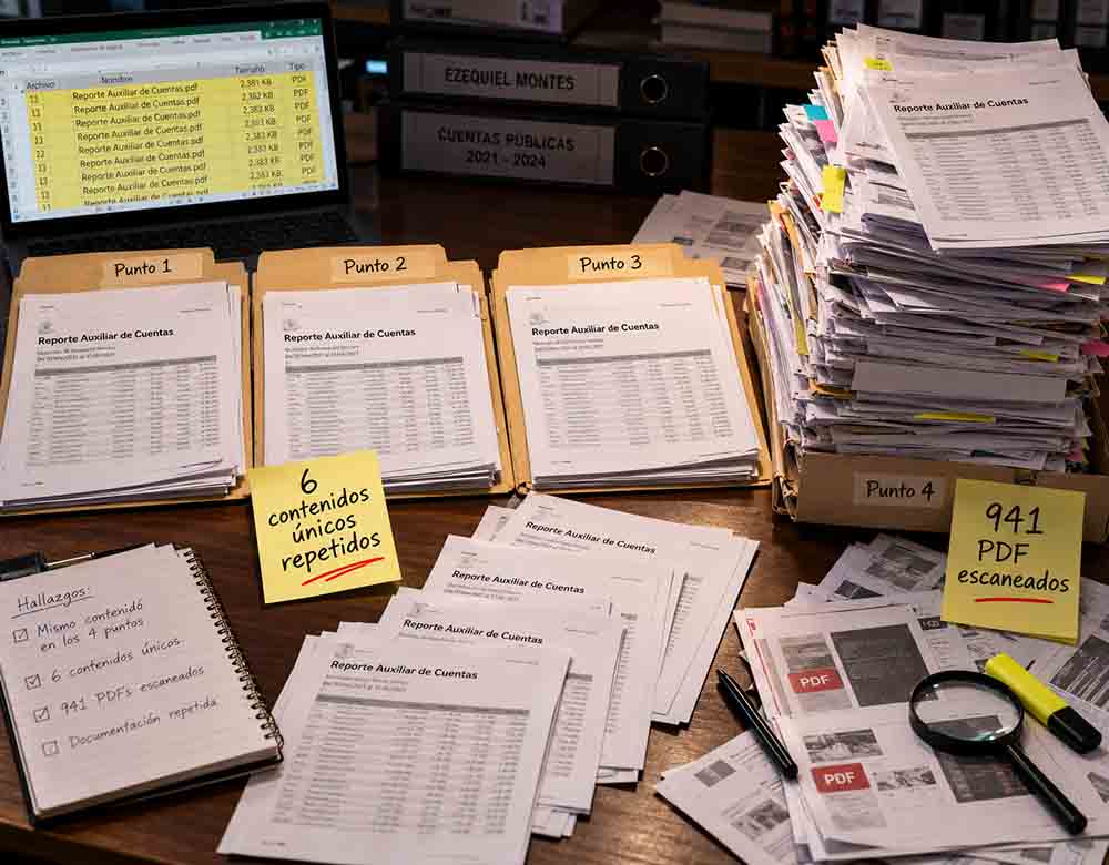 Documentación financiera incluida en la respuesta del Municipio de Ezequiel Montes.