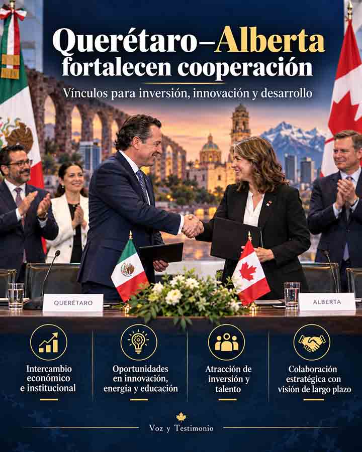 Querétaro y Alberta exploran negocios tecnológicos sin anunciar inversiones - infografía