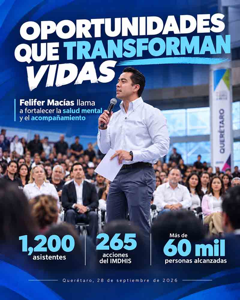 Cartel con cifras del encuentro Oportunidades que Transforman Vidas.