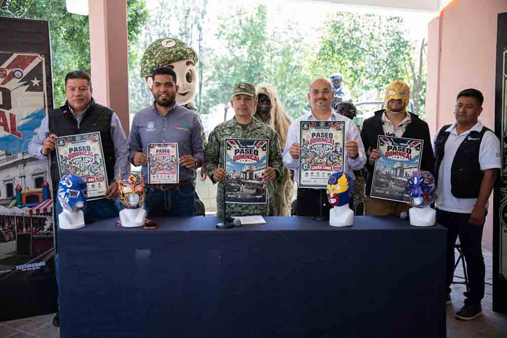 Rueda de prensa del Paseo Dominical en el 7/o Regimiento Mecanizado