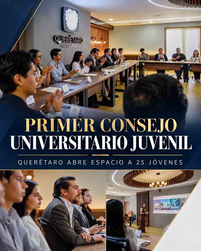 Cartel del primer Consejo Universitario Juvenil de Querétaro