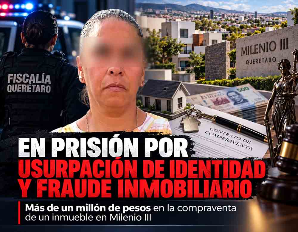 Infografía sobre el caso de fraude inmobiliario y usurpación de identidad en Milenio III.