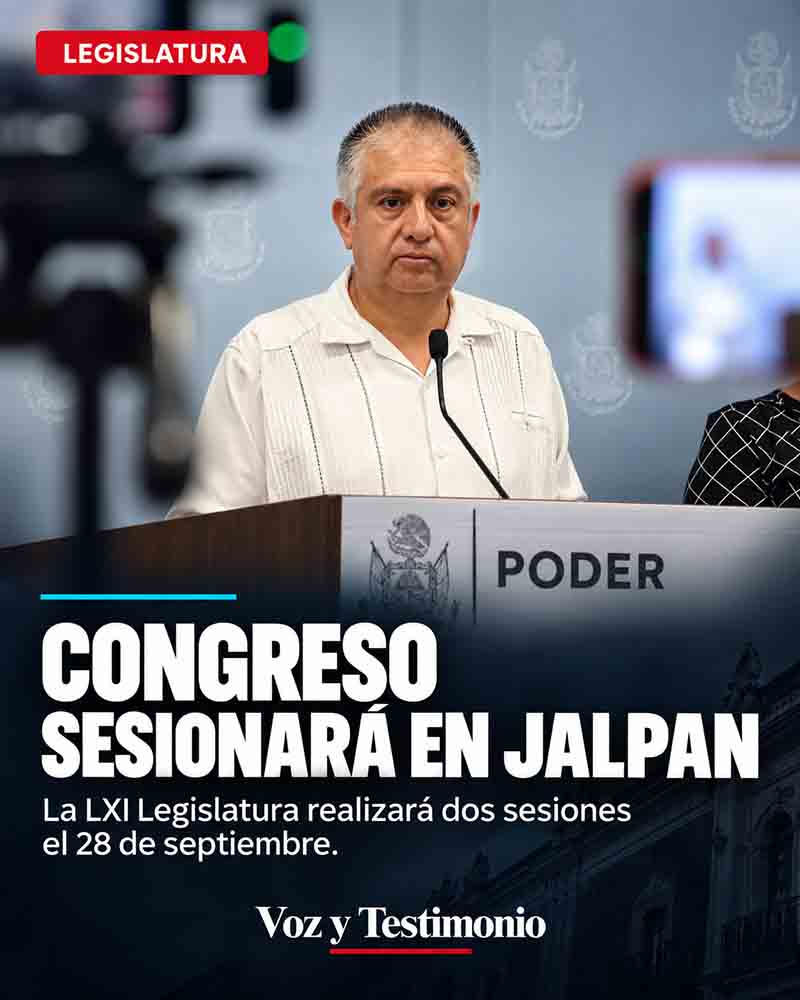 Cartel de la sesión del Congreso de Querétaro en Jalpan de Serra