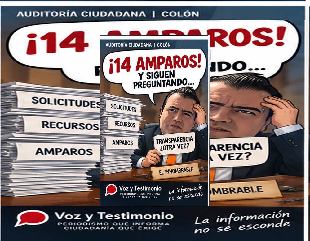 Cartón editorial sobre 14 amparos admitidos en Colón