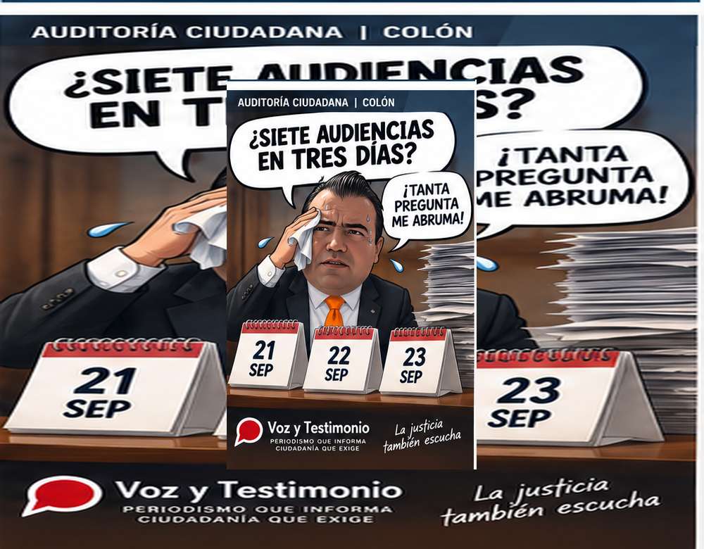 Cartón editorial sobre siete amparos de Colón que van a audiencia