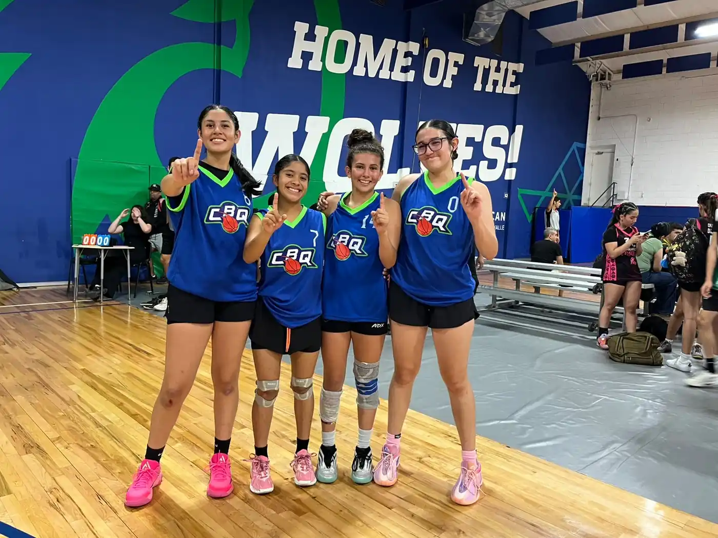 Jugadoras del CBQ U15 femenil tras competir en el Campeonato Nacional ADEMEBA 3x3 Monterrey 2026