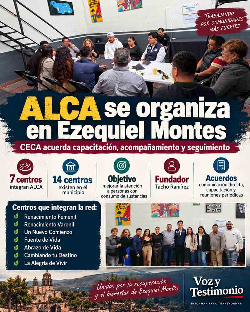 Infografía sobre ALCA y CECA en Ezequiel Montes