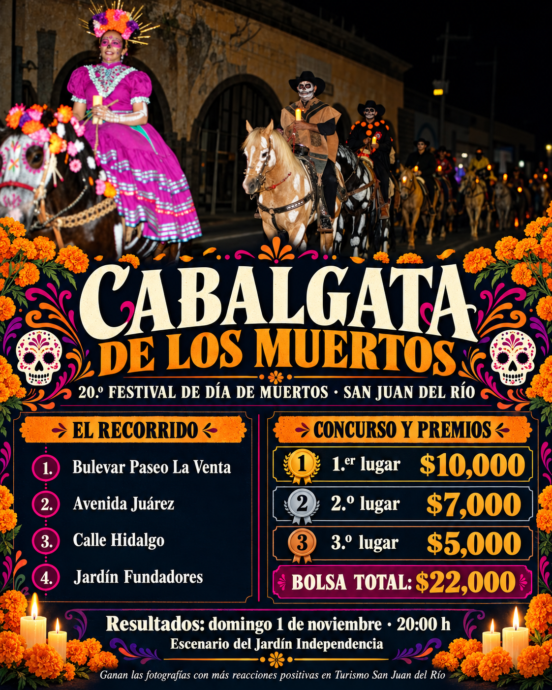 Recorrido, caracterizaciones y premios de la Cabalgata de los Muertos 2026