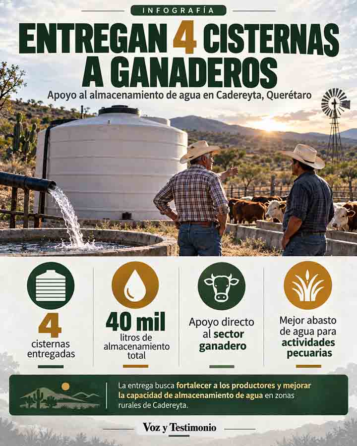 Infografía de Voz y Testimonio sobre la noticia