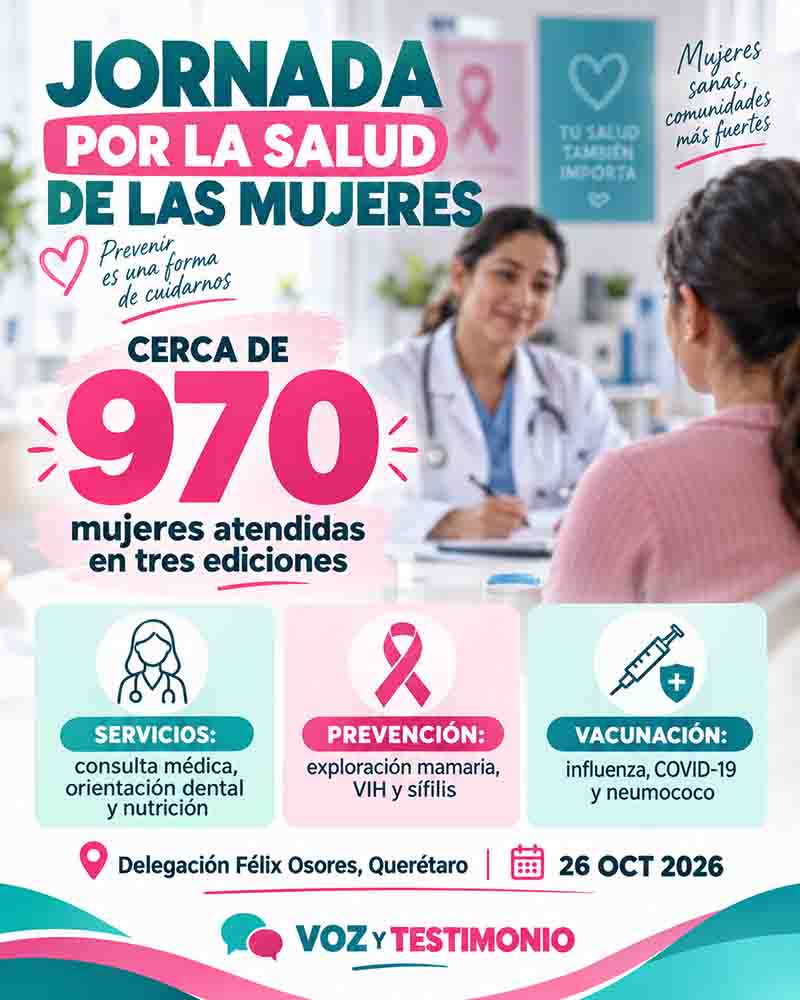 Infografía: Jornada de salud para mujeres suma 970 atenciones