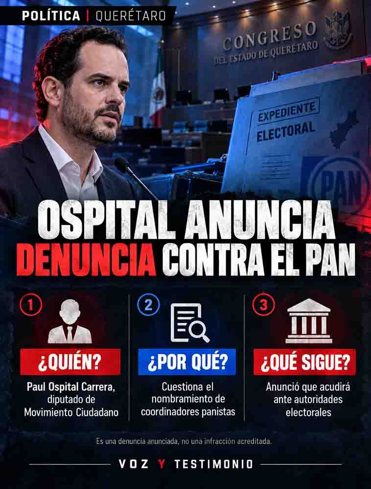 Infografía: Paul Ospital denunciará al PAN por actos anticipados