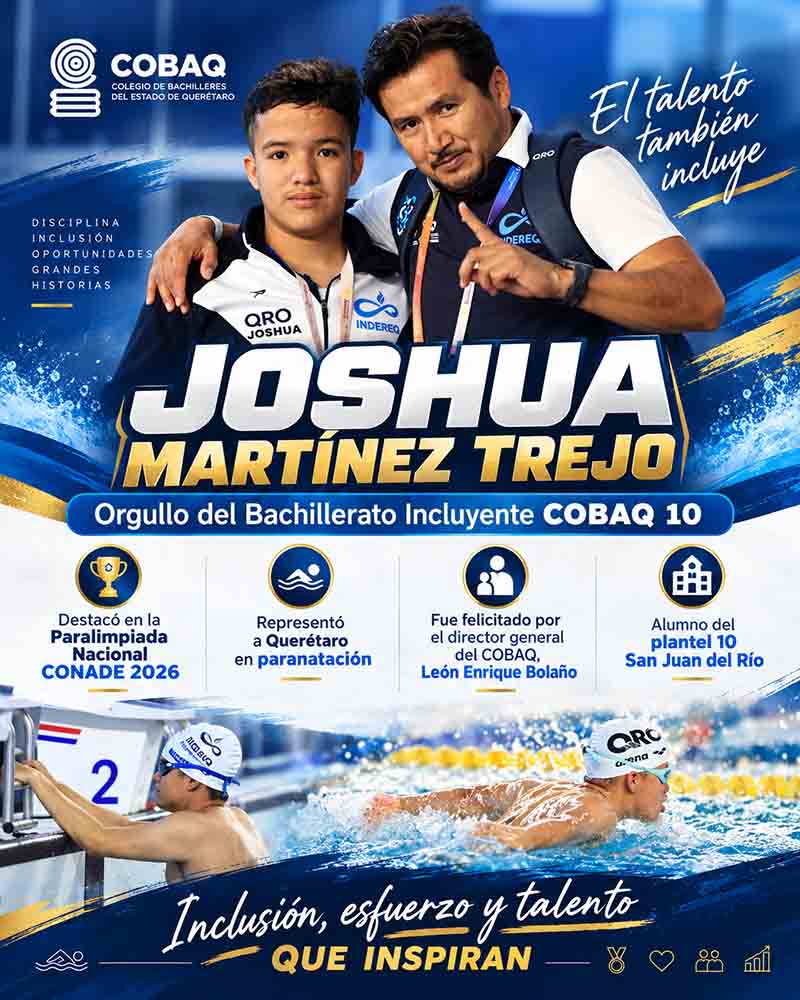 Infografía: Joshua lleva al COBAQ a la Paralimpiada