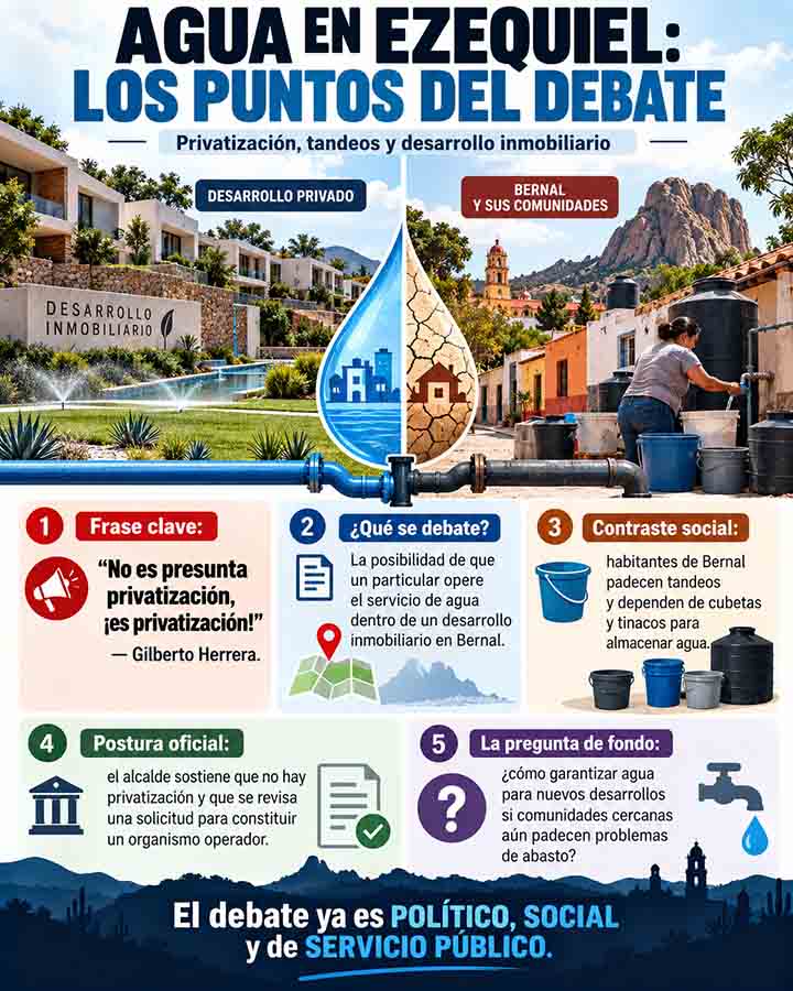 Claves del debate por el agua en Portto Blanco Bernal