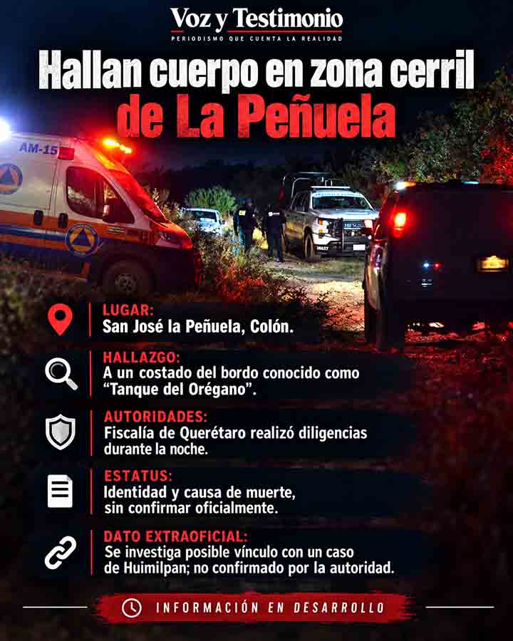 Infografía: Hallan cuerpo semienterrado en La Peñuela, Colón