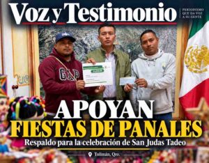 Alejo Sánchez con representantes del comité de fiestas de Panales, Tolimán