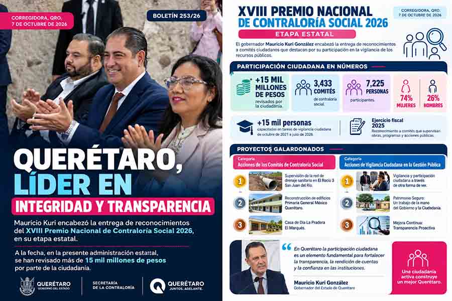 Reconocimientos de Contraloría Social 2026